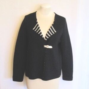 Saint James Open Front Wool Cardigan